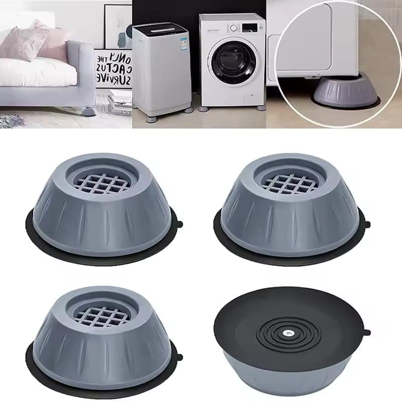 4pcs Washing Machine Support Mat Anti-Vibration Leg Stopper Foot Pad Feet Pads 18k